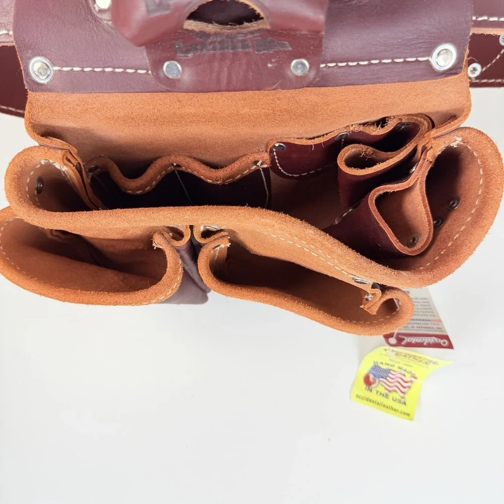 Occidental Leather 5018DB OxyRed 3 Pouch Tool Bag w/ XL Belt USA